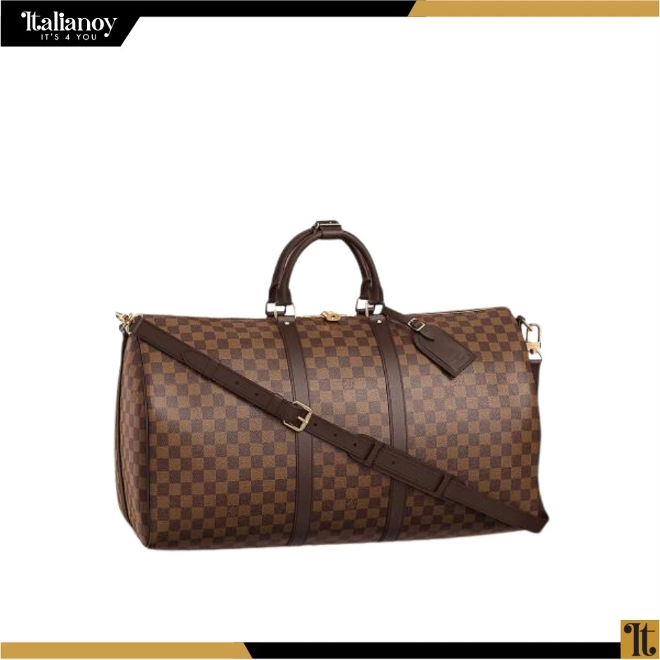 Louis Vuitton Keepall Bandouliere Damier Ebene Canvas 45 Bag
