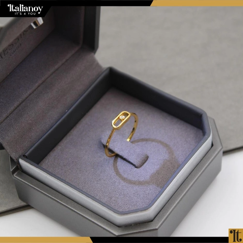 YELLOW GOLD RING MOVE UNO