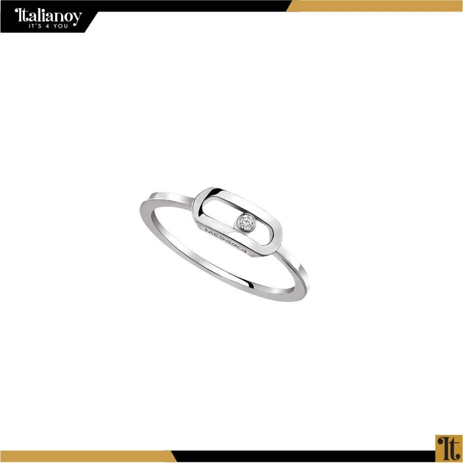 WHITE GOLD RING MOVE UNO