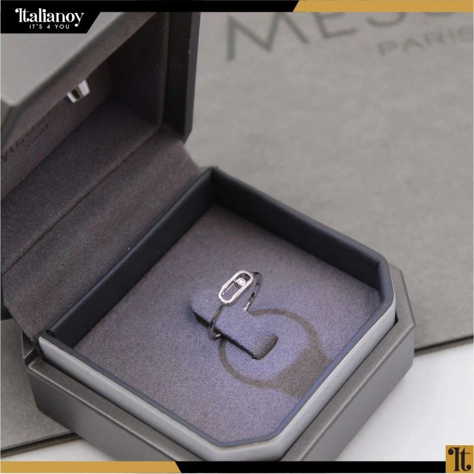 WHITE GOLD RING MOVE UNO