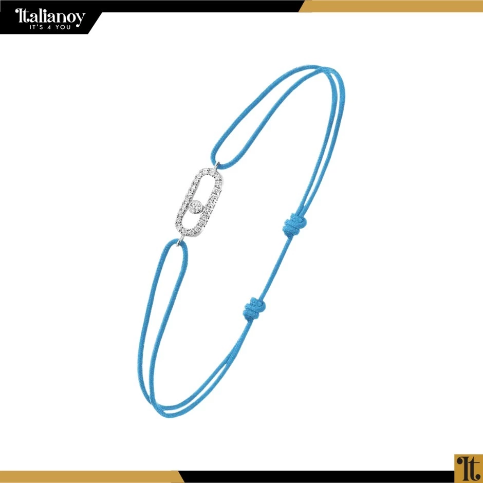 Messika Move Uno Blue Cord Bracelet
