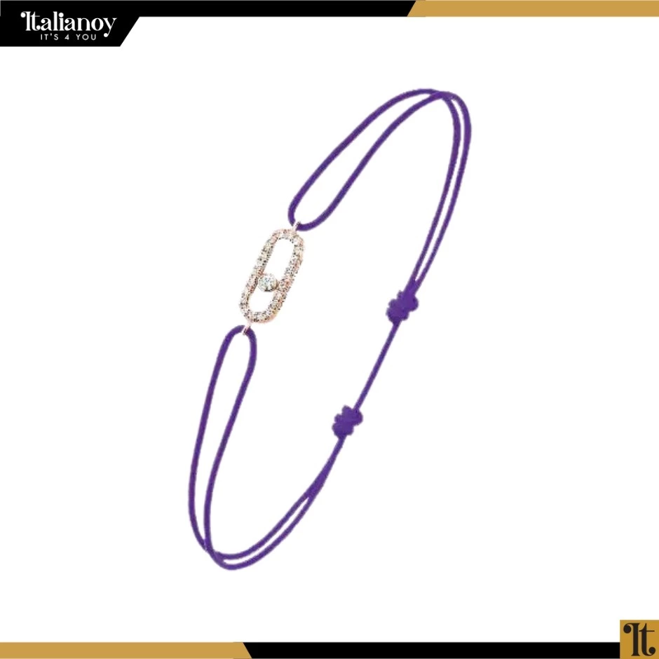 Messika Move Uno Purple Cord Bracelet