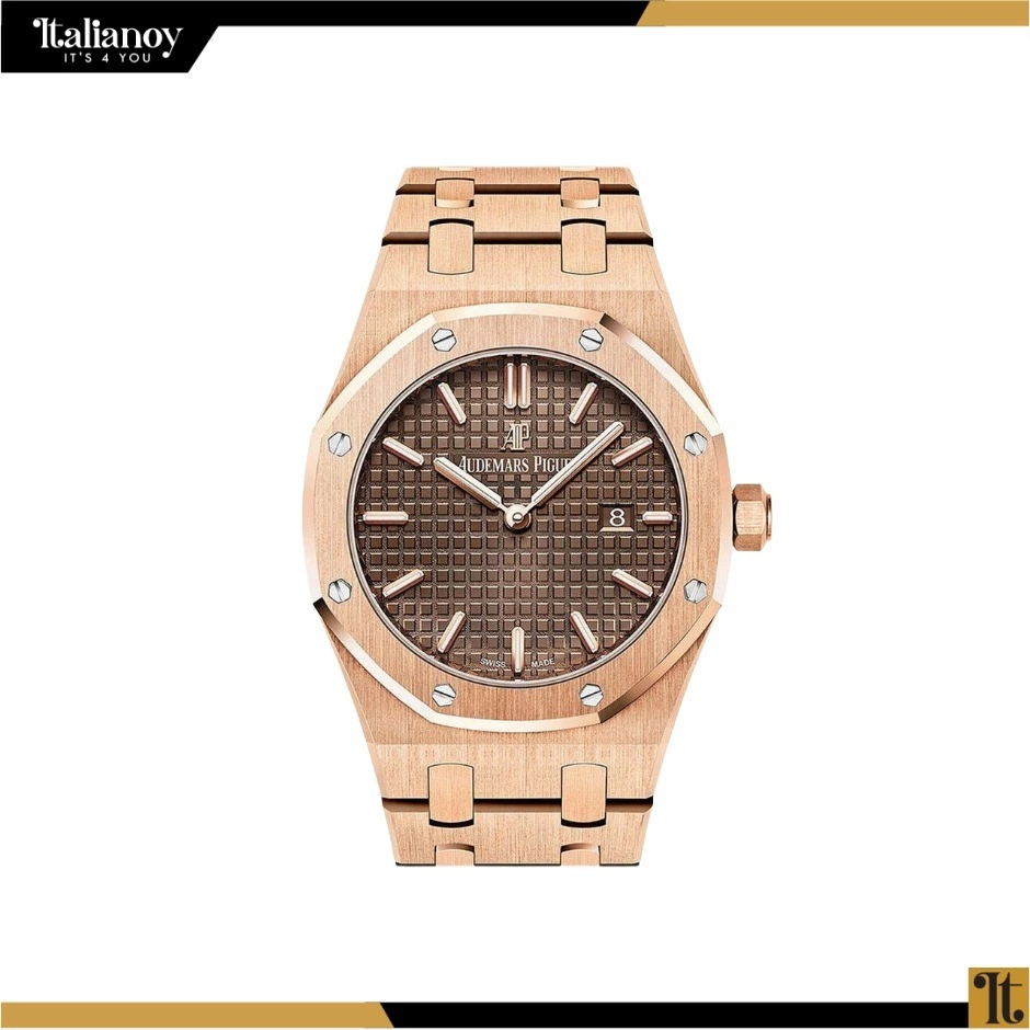 Audemars Piguet Royal Oak Quartz Rose Gold Brown