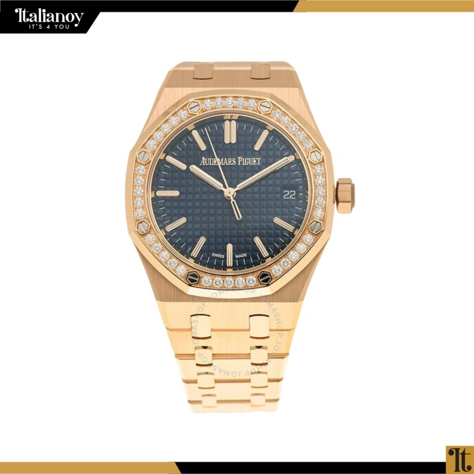 Audemars Piguet Royal Oak Automatic Diamond Blue Dial Ladies Watch