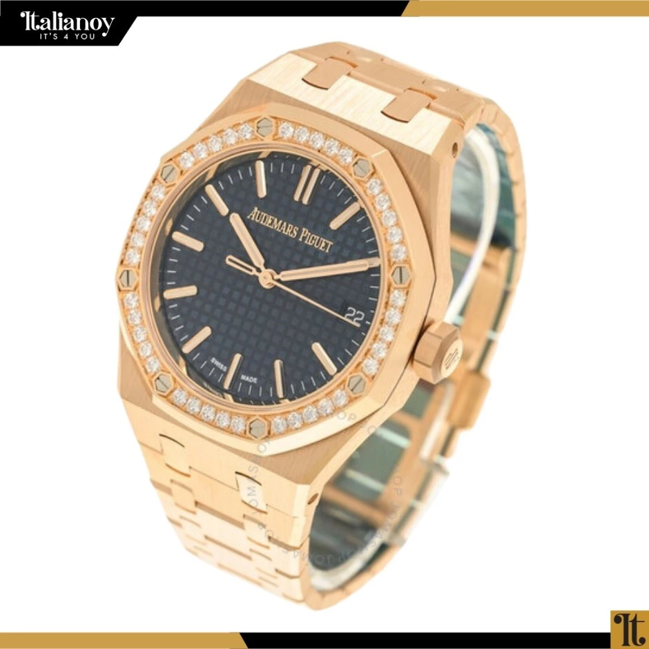 Audemars Piguet Royal Oak Automatic Diamond Blue Dial Ladies Watch