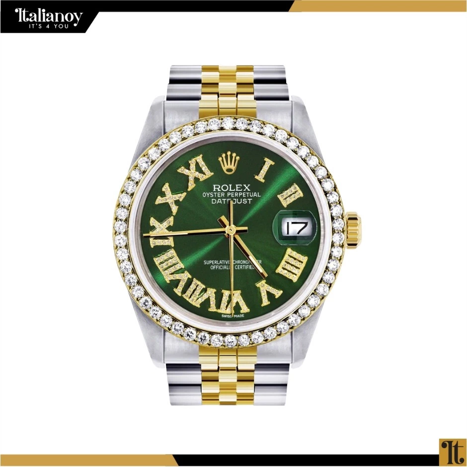 rolex datejust green dial 3