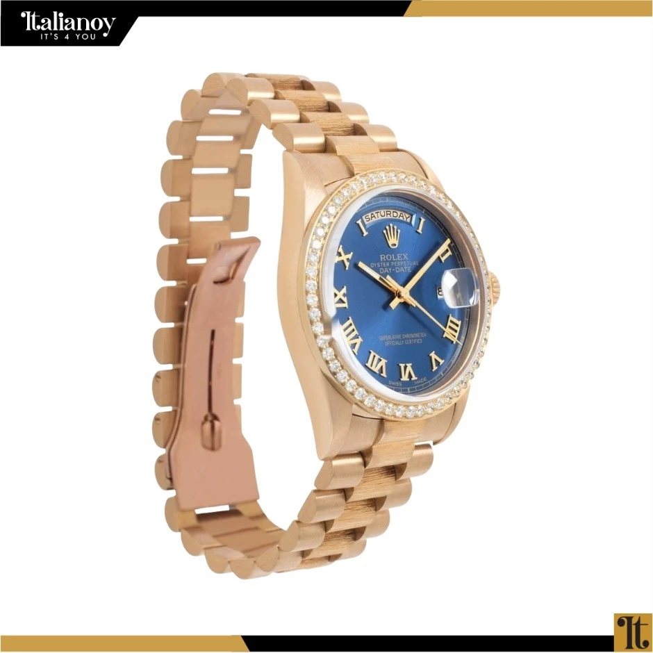 Rolex President Day-Date Watch Blue