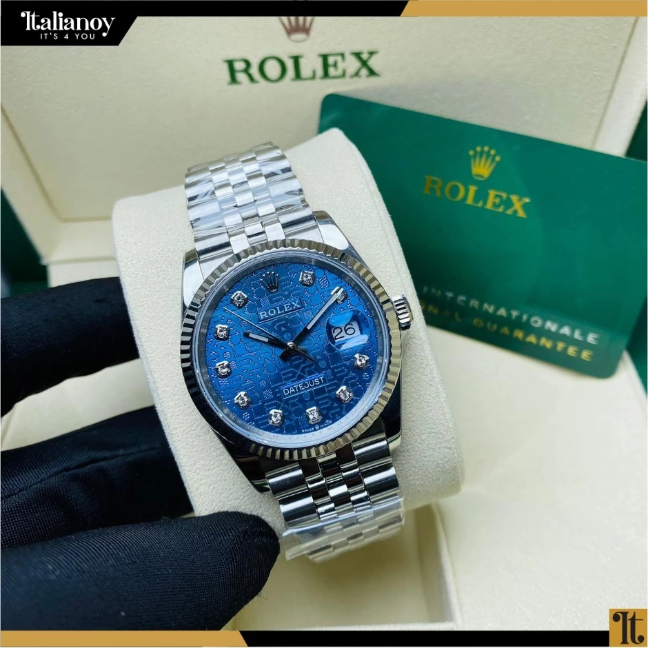 Rolex Datejust Stainless Steel Blue Dial Jubilee