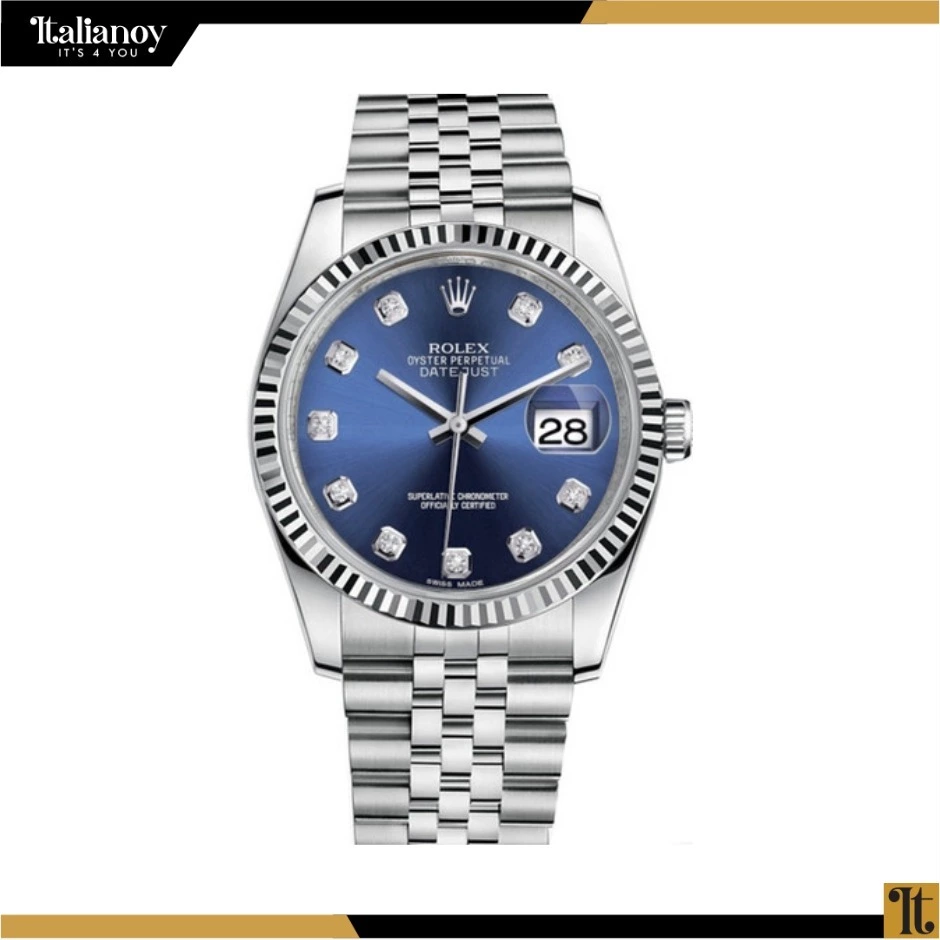 Rolex Datejust 41 Stainless Steel Blue Diamond Dial Jubilee