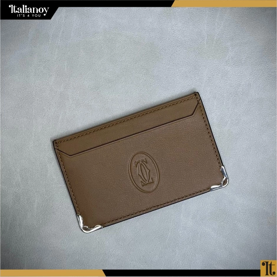 Must De Cartier Small Leather Goods, Card Holder Beige