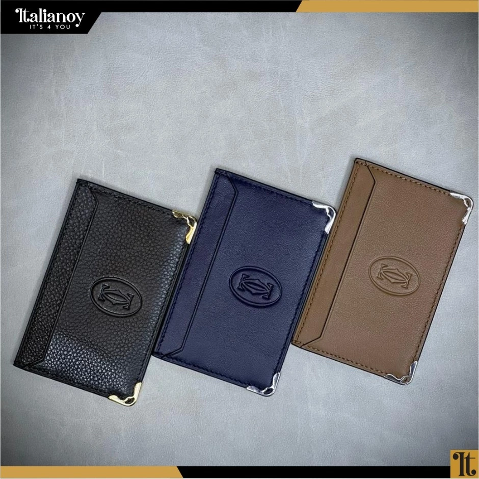 Must De Cartier Small Leather Goods, Card Holder Black