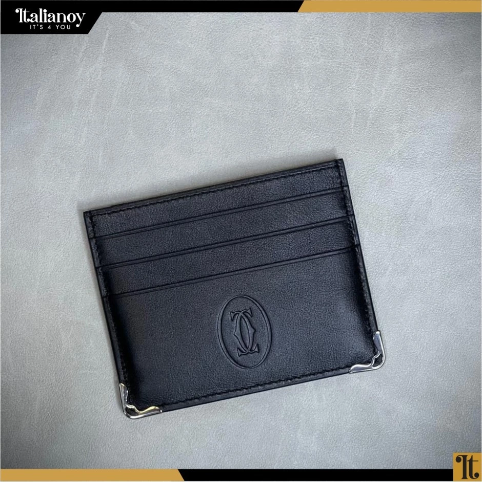 Simple 6-Credit Card Holder, Must De Cartier Black
