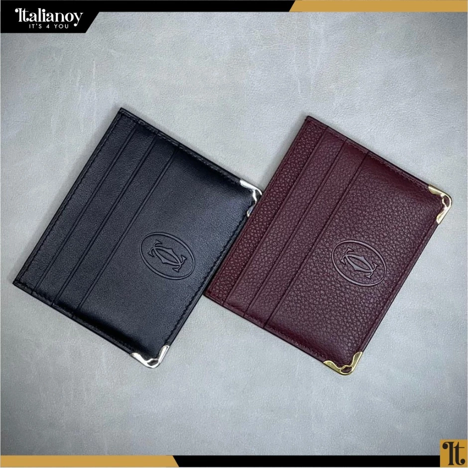 Simple 6-Credit Card Holder, Must De Cartier Black