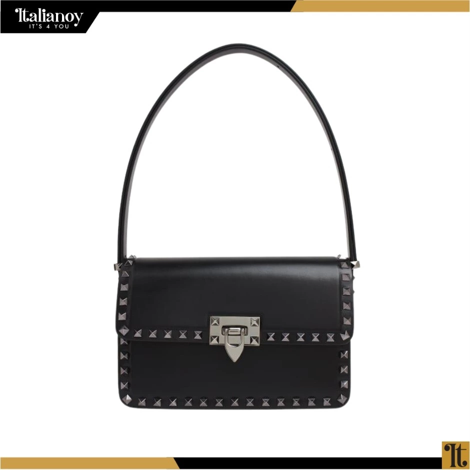 SMALL ROCKSTUD23 SMOOTH CALFSKIN SHOULDER BAG