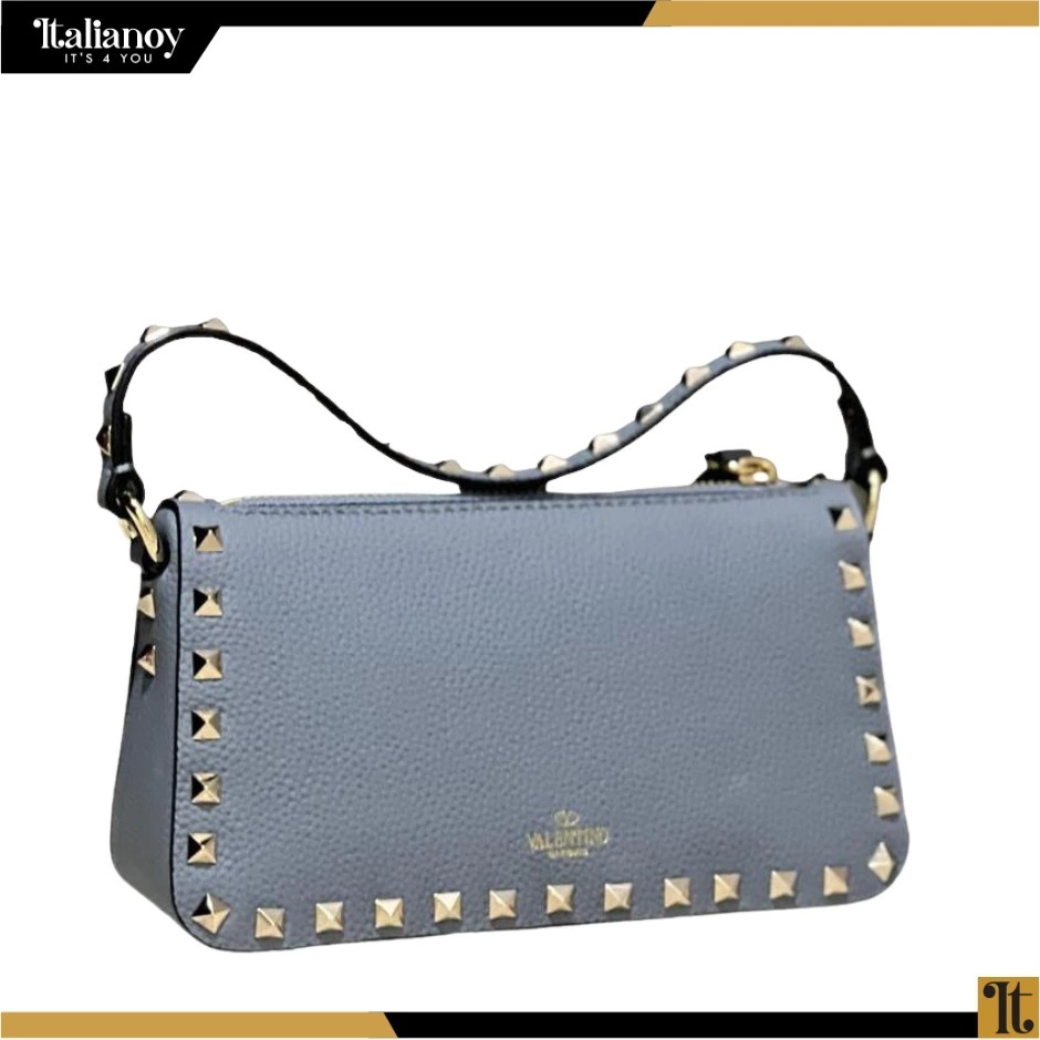 Valentino Garavani's "Rockstud" small shoulder bag Blue