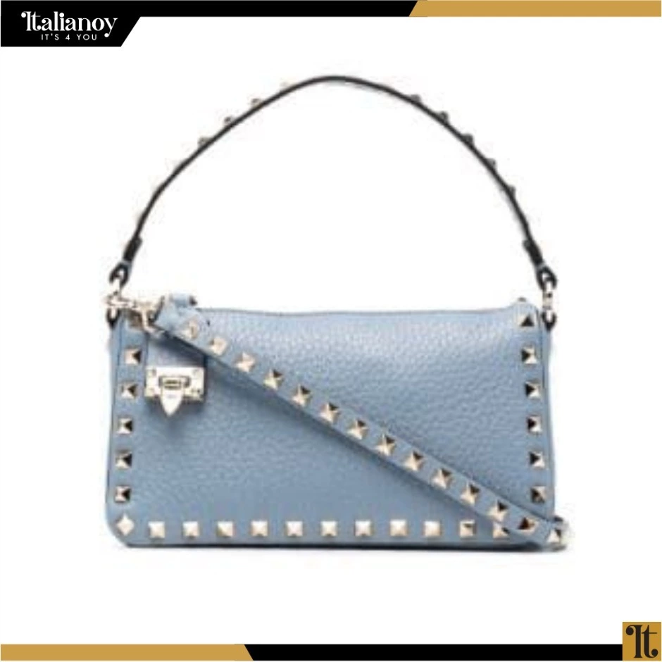 Valentino Garavani's "Rockstud" small shoulder bag Blue