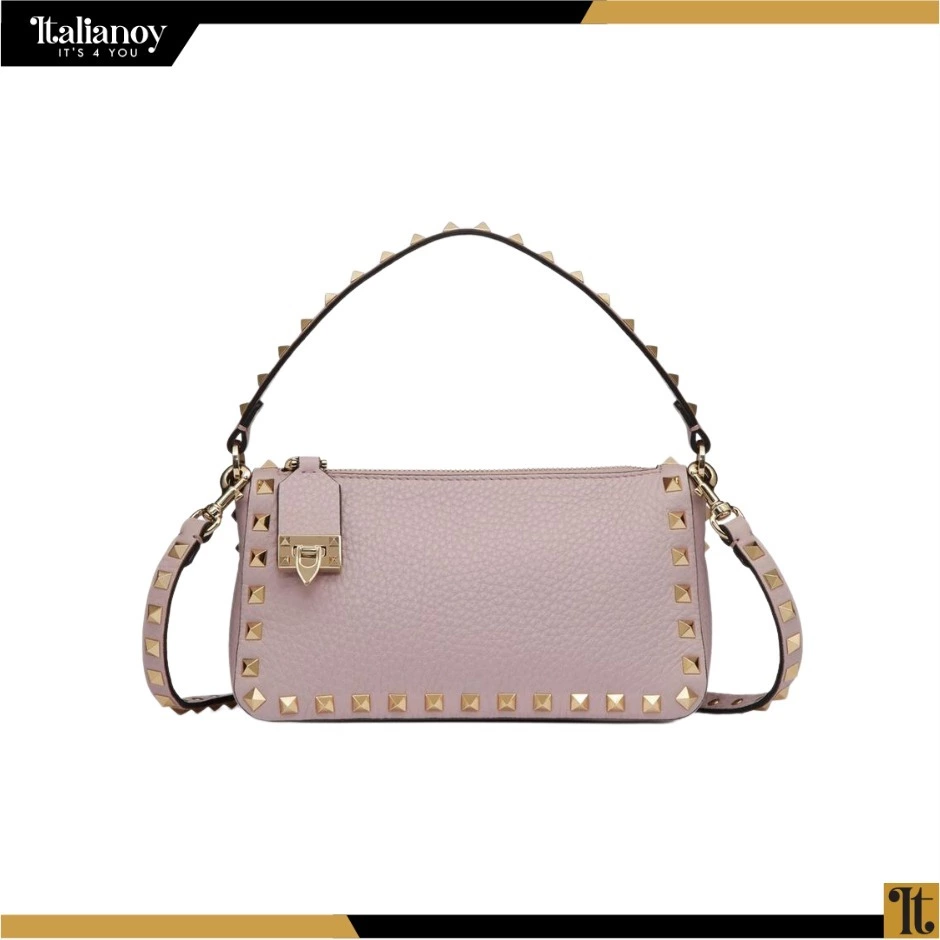 Valentino Garavani's "Rockstud" small shoulder bag light purple