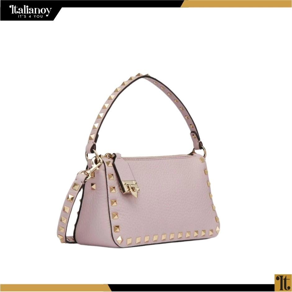 Valentino Garavani's "Rockstud" small shoulder bag light purple