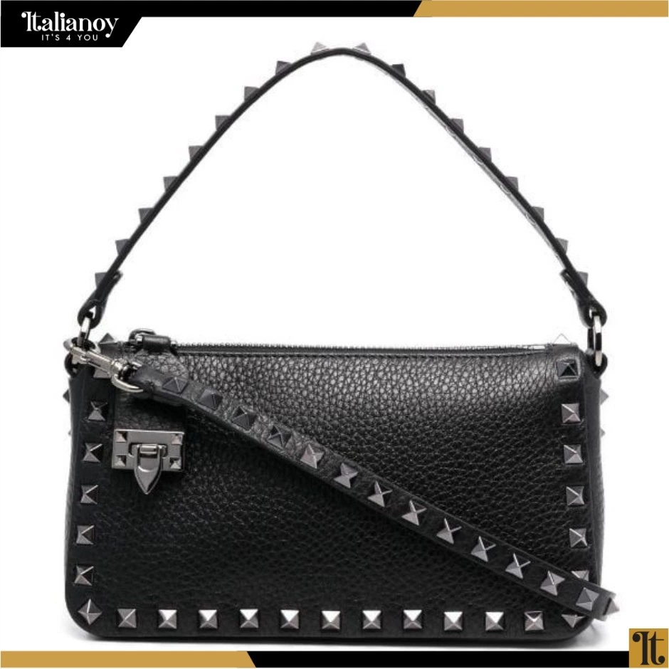 Valentino Garavani's "Rockstud" small shoulder bag Black