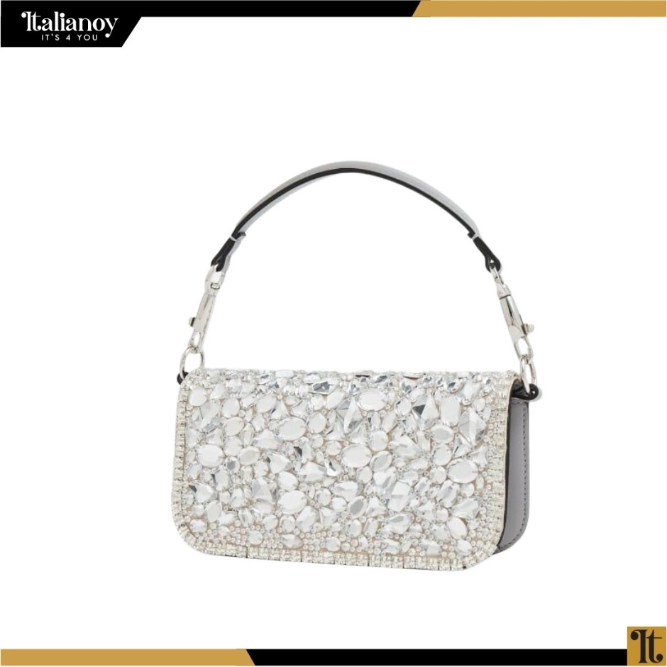 SMALL LOCÒ SHOULDER BAG WITH CRYSTALS