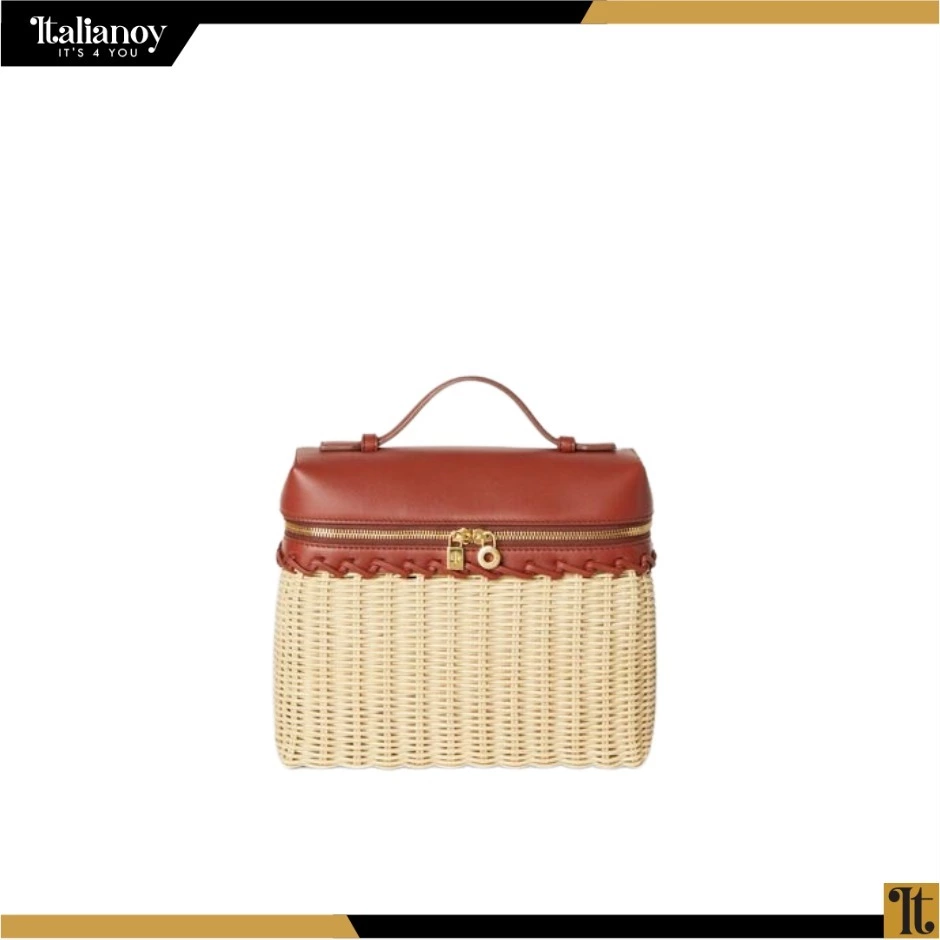 Extra Pocket Pouch L19 Wicker White Brown