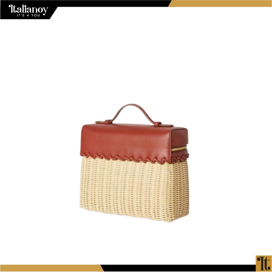 Extra Pocket Pouch L19 Wicker White Brown