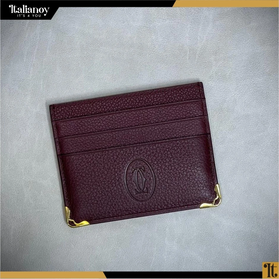 Simple 6-Credit Card Holder, Must De Cartier Red