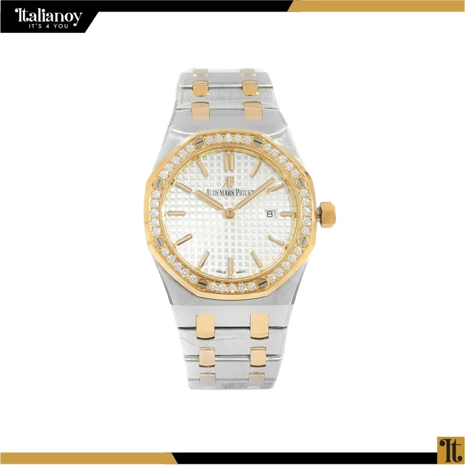 Audemars Piguet Royal Oak Quartz white /silver-gold watch