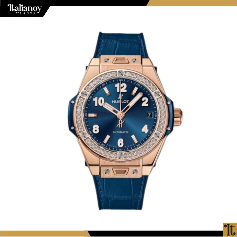 BIG BANG ONE CLICK KING GOLD DARK BLUE FULL PAVÉ