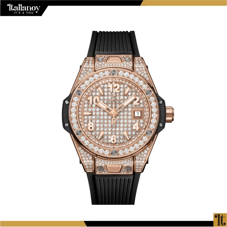 BIG BANG ONE CLICK KING GOLD BLACK FULL PAVÉ