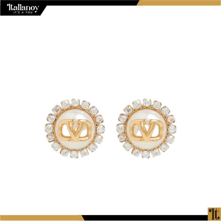 VALENTINO GARAVANI Pearl Earrings In Logo