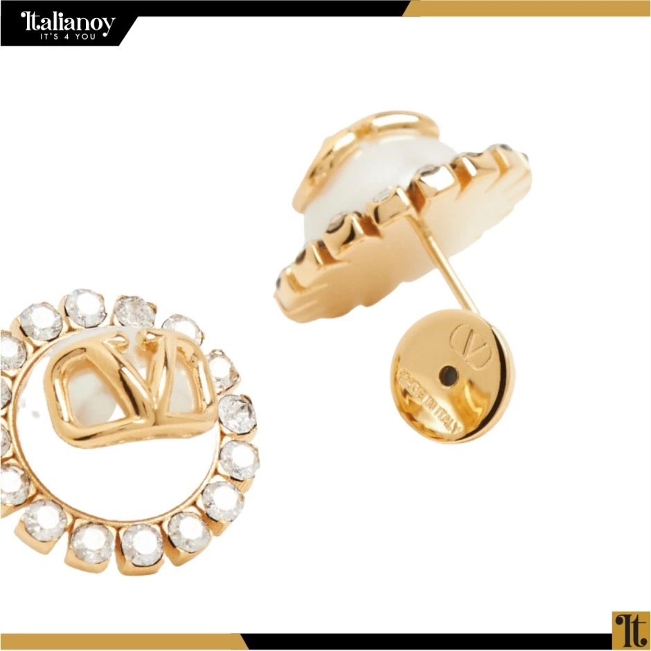 VALENTINO GARAVANI Pearl Earrings In Logo