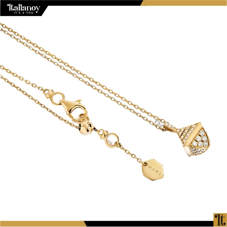 Cleo Rev Mini Pendant In Yellow Gold