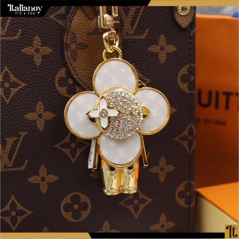 Fleur de Monogram Bag Charm Chain