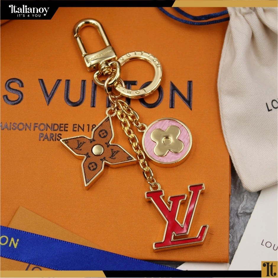 Spring Street Bag Charm and Key Holder red