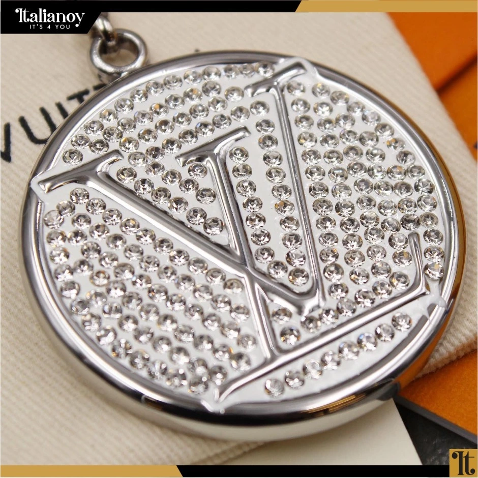 LV Circle Bag Charm And Key Holder Silver