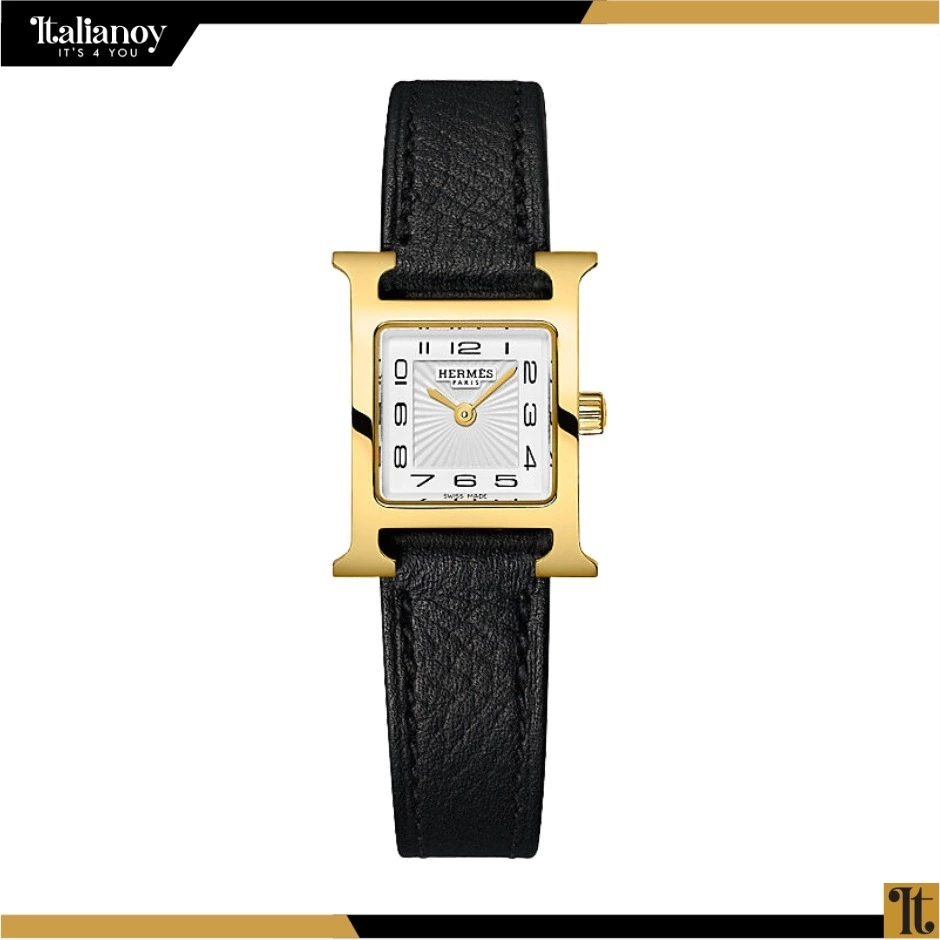 Heure H watch, Mini model, 21 mm noir