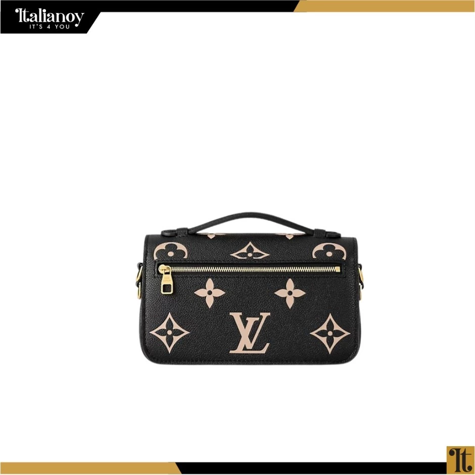 Pochette Métis East West noir beige