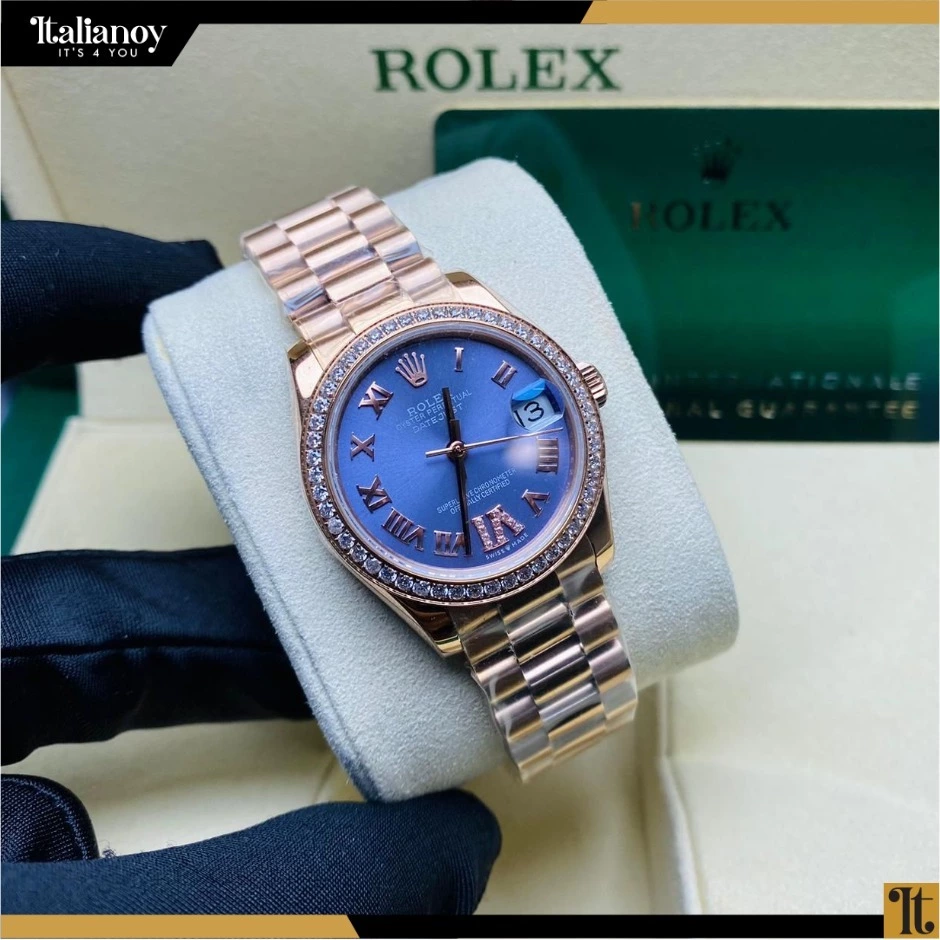 Rolex Everose Gold Datejust 31 Watch