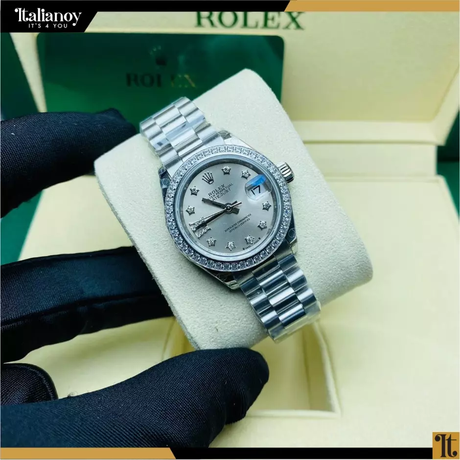 Rolex Lady-Datejust Silver Diamond, Silver