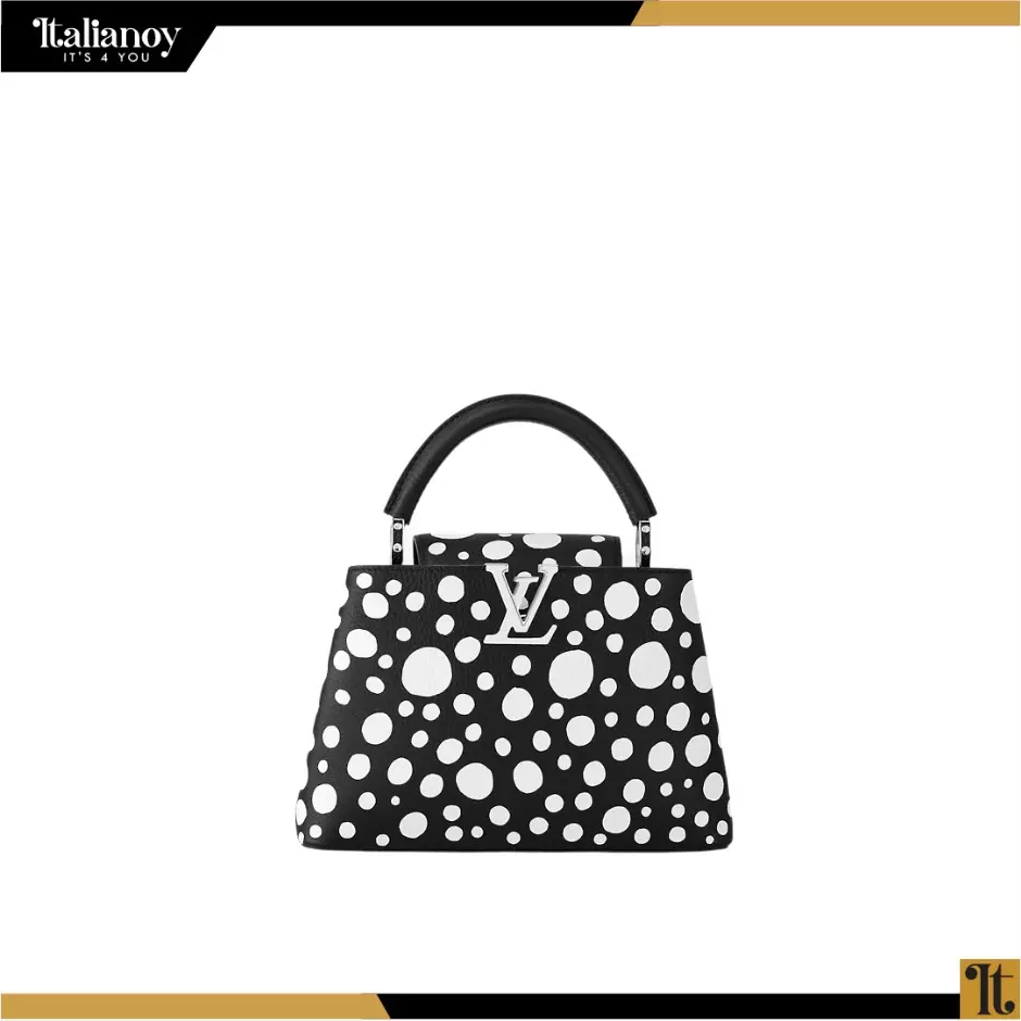 LV x YK Capucines BB Bag Black/White