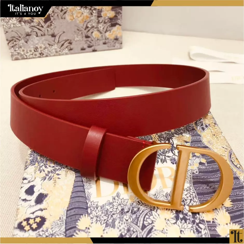 30 MONTAIGNE BELT Red Dior