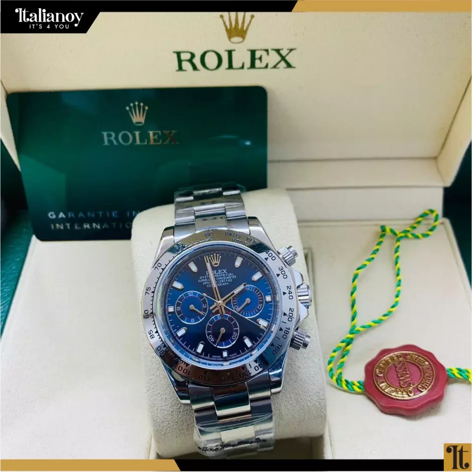 Rolex Cosmograph Daytona Silver Blue Dial