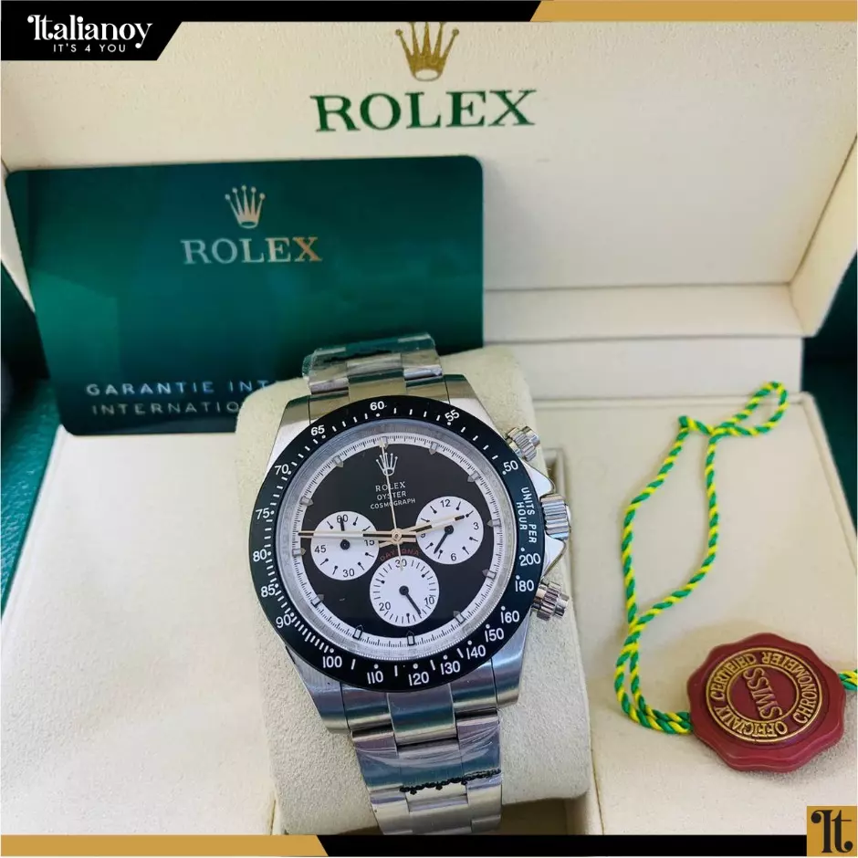 Rolex Cosmograph Daytona Silver black-White Dial