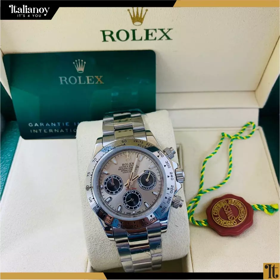 Rolex Cosmograph Daytona Silver Gold-Black Dial