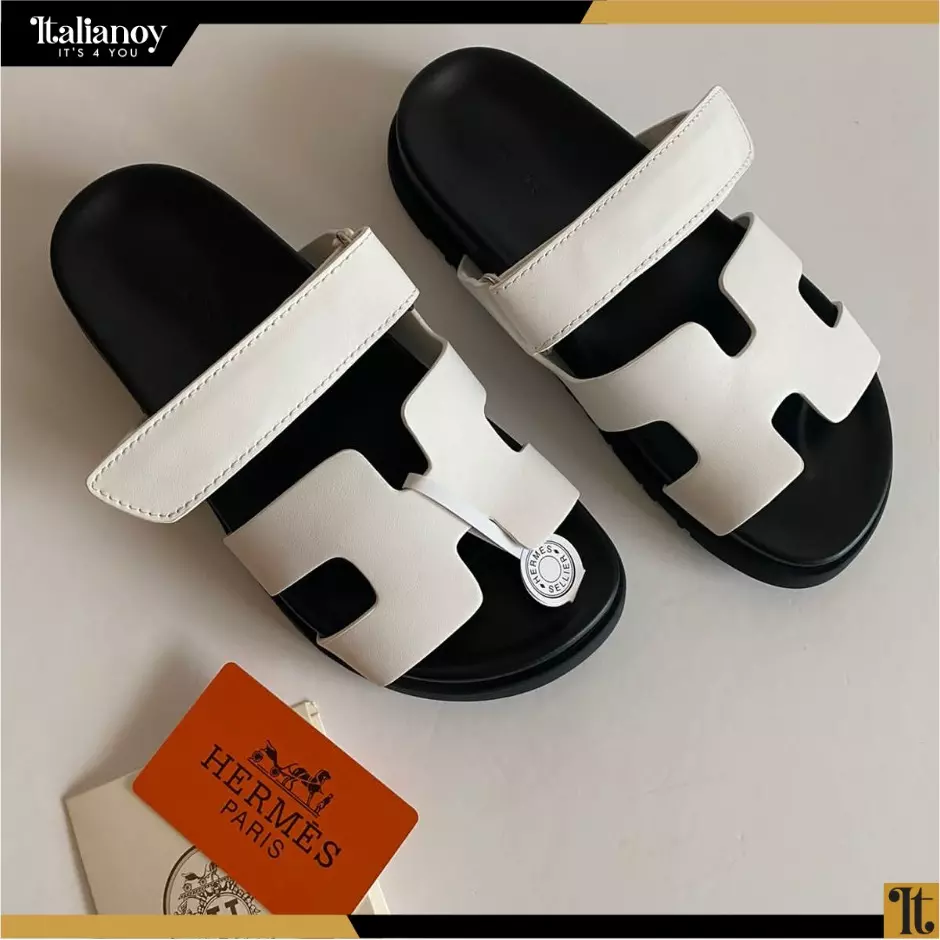 Hermes Chypre Sandal white