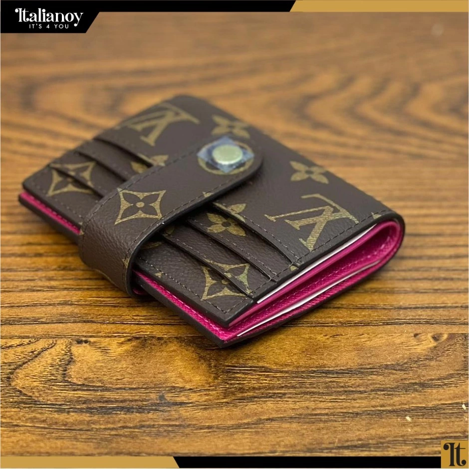 Louis Vuitton pink Vintage Monogram Kisslock wallet