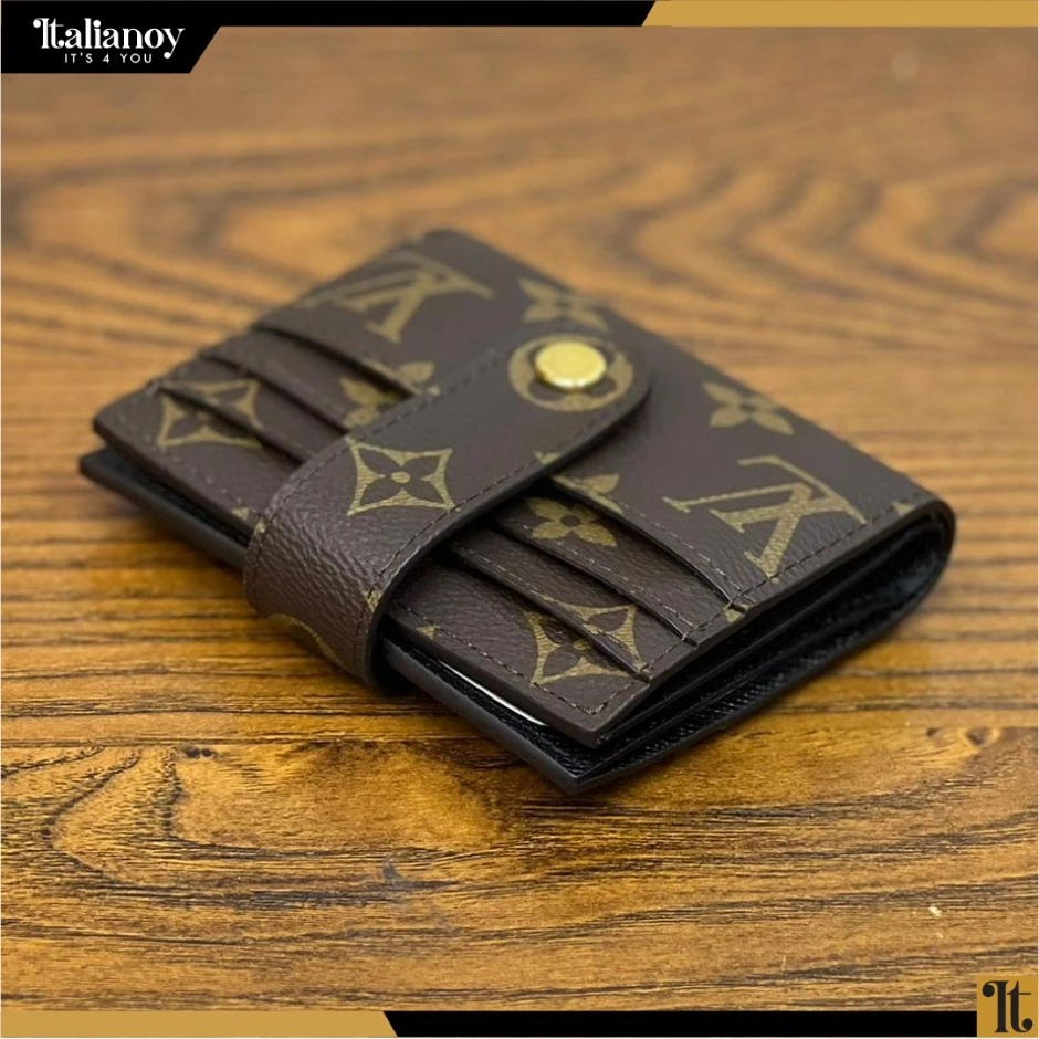 Louis Vuitton Brown Vintage Monogram Kisslock wallet