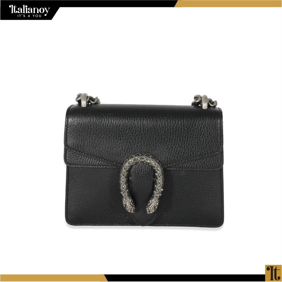 DIONYSUS LEATHER MINI BAG Black