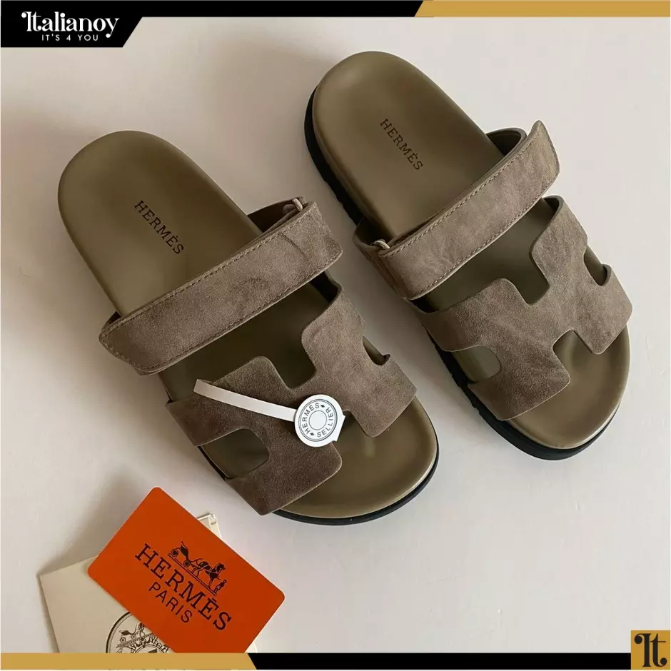 Hermes Chypre Sandal dark beige